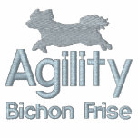 Agility Bichon Frise Embroidered Polo Shirt