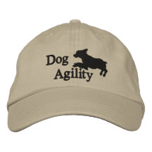 Agility Brittany Spaniel Embroidered Hats