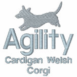 Agility Cardigan Welsh Corgi Embroidered T-Shirt Sweatshirt