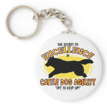 Agility Cattle Dog Secret Keychain