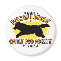 Agility Cattle Dog Secret Magnet