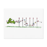 Agility  Christmas Lights Post Card