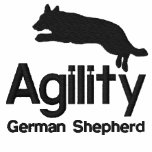 Agility German Shepherd embroidered shirts