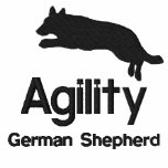 Agility German Shepherd Embroidered Hooded Sweatshirt