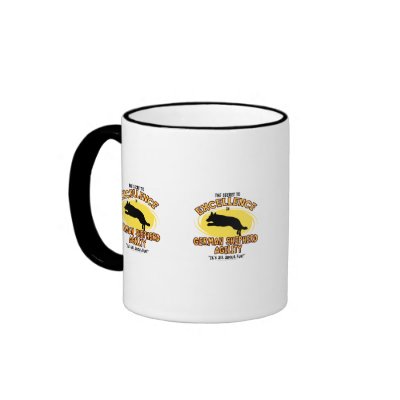 Agility German Shepherd Secret Mug by MenagerieMayhem