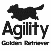 Agility Golden Retriever Embroidered Shirt