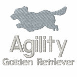 Agility Golden Retriever Women's embroidered shirts
