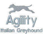 Agility Italian Greyhound Embroidered Polo Shirt embroidered shirts