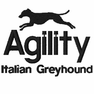 Agility Italian Greyhound Embroidered Shirt by MenagerieMayhem