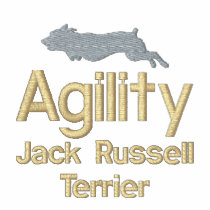 Agility Jack Russell Terrier Embroidered T-Shirt