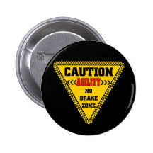 Agility No Brake Zone Pinback Button