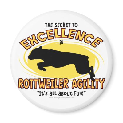 Agility Rottweiler Secret Magnet by MenagerieMayhem