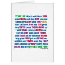 Agility RUN Greeting Cards