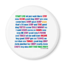 Agility RUN Refrigerator Magnet