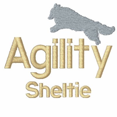 Agility Sheltie Embroidered Jacket by MenagerieMayhem