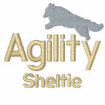 Agility Sheltie Embroidered T-Shirt embroidered shirts