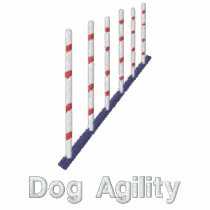 Agility Weave Poles Embroidered Shirt (T-Shirt)