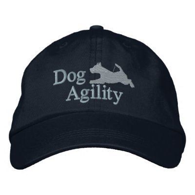 Agility Welsh Terrier Embroidered Hat (Blue) by MenagerieMayhem
