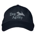 Agility Welsh Terrier Embroidered Hat (Blue) embroidered hats