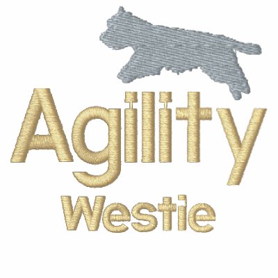 Agility Westie Embroidered Jacket by MenagerieMayhem