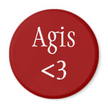 Agis love refrigerator magnet