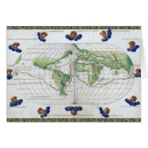 Agnese World Chart Greeting Cards