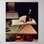Agnolo di Cosimo - Hand in the open book Print
