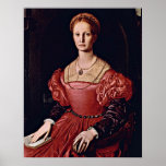 Agnolo di Cosimo - Lucrezia Panciatichi Portrait Poster