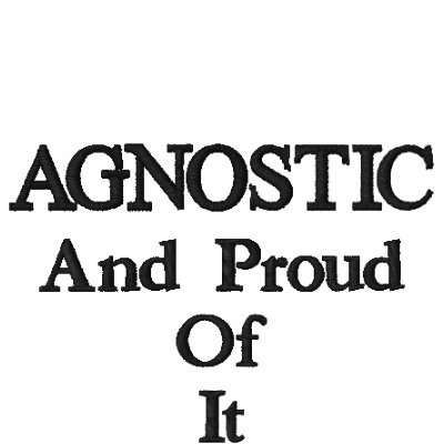 AGNOSTIC And Proud Of It Embroidered Polo Shirt by THEATHEIST