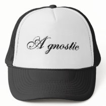 Agnostic (Script) Trucker Hat