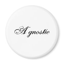 Agnostic (Script) Refrigerator Magnet