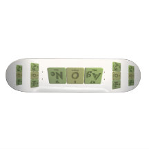 Agone-Ag-O-Ne-Silver-Oxygen-Neon Skate Board