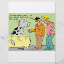 AGRICULTURAL FARMER HUSBAND / WIFE CARTOON HUMOR FLYERS