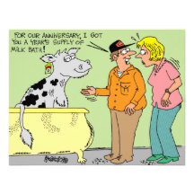 AGRICULTURAL FARMER HUSBAND / WIFE CARTOON HUMOR INVITATION