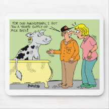 AGRICULTURAL FARMER HUSBAND / WIFE CARTOON HUMOR MOUSEMAT