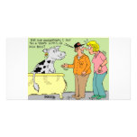 AGRICULTURAL FARMER HUSBAND / WIFE CARTOON HUMOR PHOTO CARD