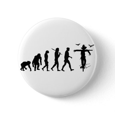 Agriculture Farmer farming scare crow Pins by Funkart