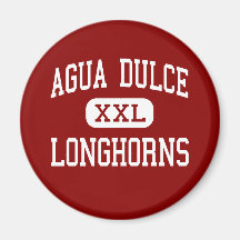 Agua Dulce - Longhorns - Senior - Agua Dulce Texas Refrigerator Magnet
