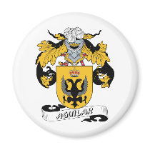 Aguilar Family Crest Refrigerator Magnet