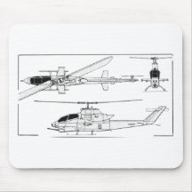 AH1 Blueprint Mouse Pad