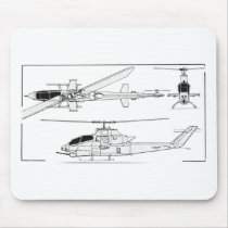 AH1 Blueprint Mouse Pad