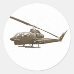 AH-1 cobra Round Stickers
