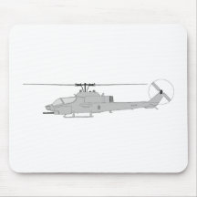 AH-1W ATTACK HELICOPTER MOUSEPAD