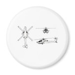 AH-64 blueprint magnets