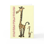 AH- New Baby Giraffe Card