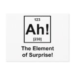 Ah! The Element of Surprise postcards