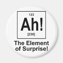 Ah! The Element of Surprise. Refrigerator Magnet