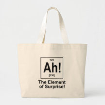 Ah! The Element of Surprise. Tote Bags