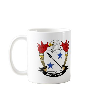Ahmuty Family Crest Mugs by coatsofarms
