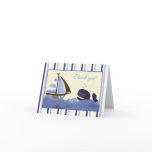 Ahoy Mate Blue Whale Folded Thank you note cards